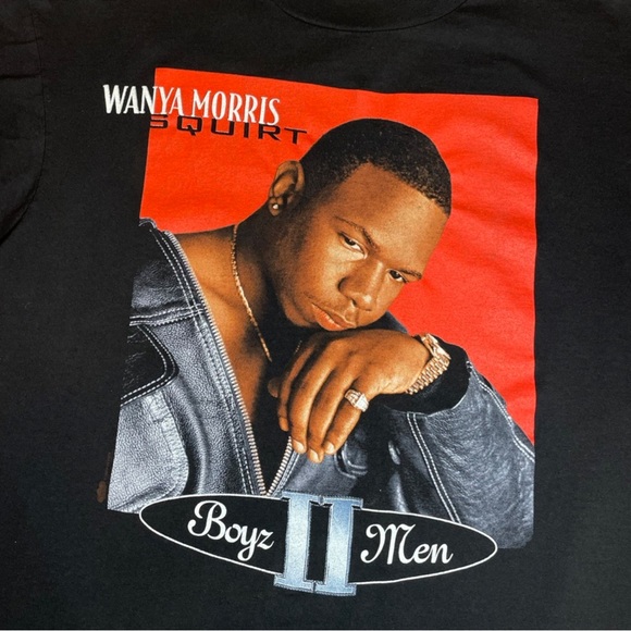 Rare Vintage 1995 Boys II Men Wanya Morris Squirt Band Tee - Picture 2 of 4